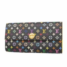 Louis Vuitton Monogram Multicolore Portefeuille Sarah Long Wallet M93748 Pistache Women's