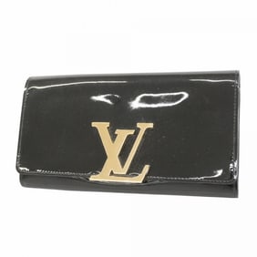 Louis Vuitton Vernis Portefeuille Louise Long Wallet M61316 Noir Women's