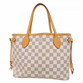 Louis Vuitton Damier Azur Neverfull PM Tote Bag N51110 White Women's
