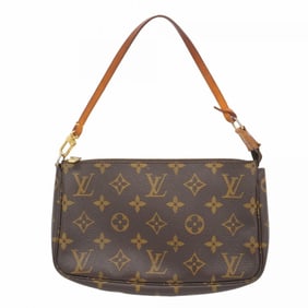 Louis Vuitton Monogram Pochette Accessoires M51980 Brown Women's Pouch
