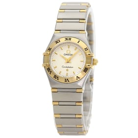 Omega 1372.30 Constellation Mini Watch, Stainless Steel, SSx18KYG, 18KYG, Women's