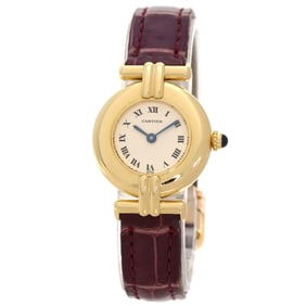 Cartier Must Corise Watch W15051A8, 18K Yellow Gold, Leather Strap, Women's