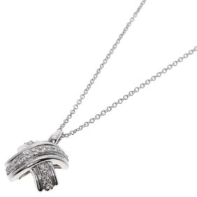 Tiffany Signature Diamond Necklace in 18K White Gold for Women