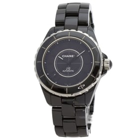 Chanel H3829 J12 38mm Intense Black Ceramic Watch for Men