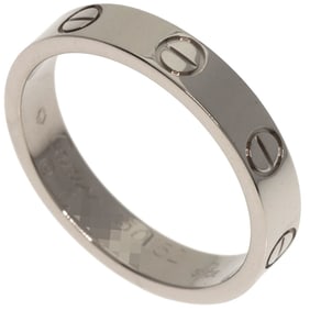 Cartier Mini Love Ring #52, 18K White Gold, Women's