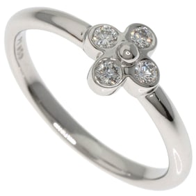 Tiffany bezel-set diamond ring in platinum PT950 for women