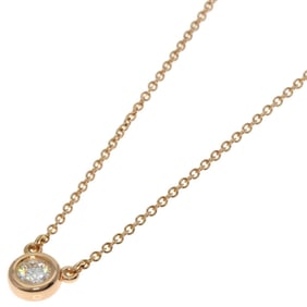 Tiffany By the Yard 1P Diamond Necklace in 18K Pink Gold for Women