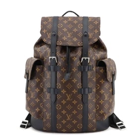 Louis Vuitton Monogram Macassar Christopher MM Backpack, Brown/Black, M43735