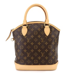 Louis Vuitton Monogram Lockit Handbag, Brown, M40102, Gold Hardware