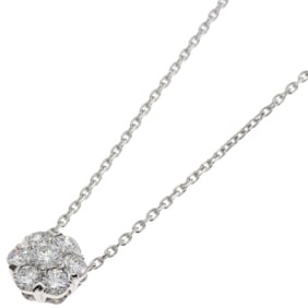 Van Cleef & Arpels Fleurette Large Model Diamond Necklace in 18K White Gold for Women