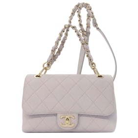 Chanel Matelasse Gold Hardware 2-Way Shoulder Bag in Grained Calfskin for Women