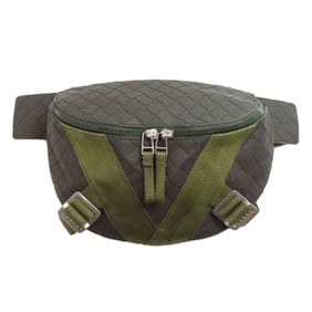 Bottega Veneta New Rubber Intrecciato Body Bag Canvas Women's