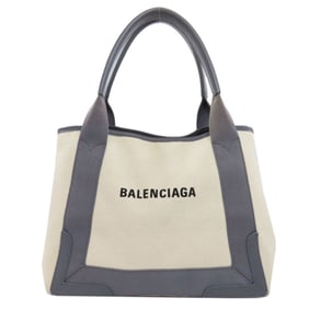 Balenciaga Navy Cabas Tote Bag Canvas Women's