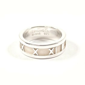 TIFFANY & Co. Tiffany Atlas Ring, 925 Sterling Silver, Size 9, Women's