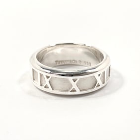 TIFFANY & Co. Tiffany Atlas Ring, 925 Sterling Silver, Size 12.5, Women's