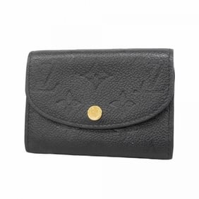 Louis Vuitton Monogram Empreinte Porte Monnaie Rosary Wallet/Coin Case M81455 Noir Women's