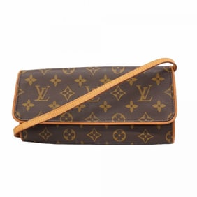 Louis Vuitton Monogram Pochette Twin GM Shoulder Bag M51852 Brown Women's