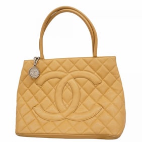 Chanel Reissue Tote Bag, Caviar Leather, Light Brown, Women's