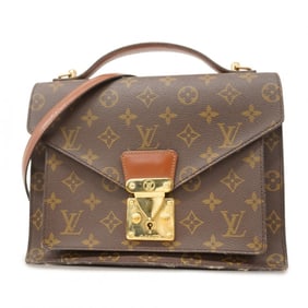 Louis Vuitton Monogram Monceau Handbag M51185 Brown 2-Way Bag for Women