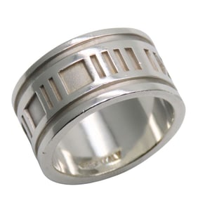 Tiffany & Co. Atlas ring, SV925, approximately 12.9g, wide, men's.