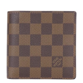 Louis Vuitton Bi-fold Wallet Porte-Bie Carte Credit Monet N61665 Damier Ebene Brown Men's LOUIS
