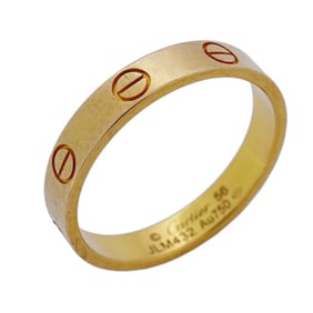 Cartier Mini Love Ring, 18KYG Yellow Gold, #56, Men's