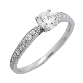 Tiffany Harmony Ring, Pt950 Platinum, Diamond 0.39ct, Size 11.5, Women's