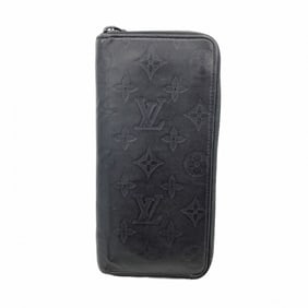 Louis Vuitton Monogram Shadow Zippy Wallet Vertical M62902 Black Men's P1765683