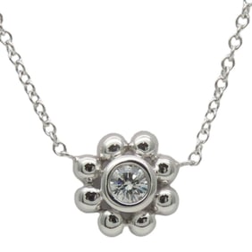 Tiffany & Co. Ball Flower Necklace, 18K White Gold, Diamond, Approx. 2.4g, Paloma Picasso, 1PD,