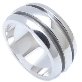 TIFFANY & Co. Tiffany Grooved Ring with Double Lines, SV925, Women's, 294489