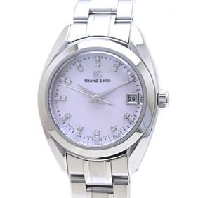 SEIKO Grand Seiko STGF277 4J52-0AC0 Pink Shell Dial Diamond Index Women's Watch Stainless Steel