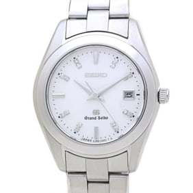 SEIKO Grand Seiko STGF073 4J52-0AB0 White Shell Diamond Watch Women's Stainless Steel 40158