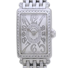 FRANCK MULLER Long Island Petite Relief Diamond 802 REL D 1R AC Women's Watch, Stainless Steel 40160