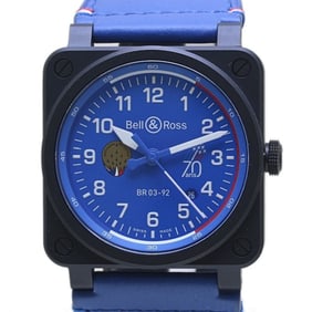 Bell & Ross BR-03 Patrouille de France 70th Anniversary Watch BR0392-PAF7-CE SCA BR03-92-CBL Men's