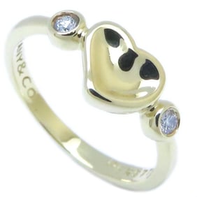 TIFFANY & Co. Tiffany Full Heart Ring with 2 Diamonds, 18K White Gold, Women's, 294483