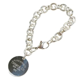 TIFFANY & CO. Tiffany Return to Round Tag Chain Bracelet in Silver SV925 for Men and Women
