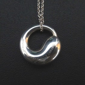 Tiffany & Co. Elsa Peretti Eternal Circle Necklace Pendant in 925 SV Silver for Women