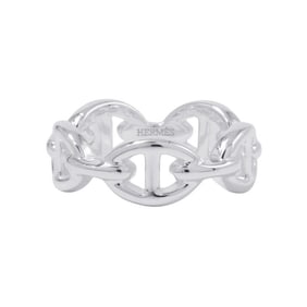 Hermes Hermès Chaine d'Ancre Enchainee PM Ring, SV925, Ring Size 49