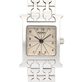 Hermès H Watch, Stainless Steel, Women's, Silver, HH1.110