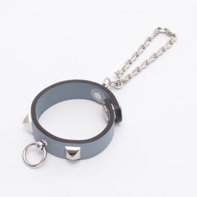 Hermes Hermès Rivale accessories, Swift leather, metal, women's, blue, silver