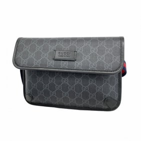 Gucci GG Supreme Waist Bag 598113 Black Men's P1752728