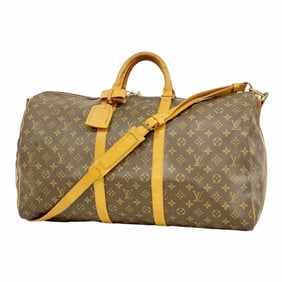 Louis Vuitton Monogram Keepall Bandouliere 55 Boston Bag M41414 Brown Men's/Women's P1752431
