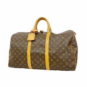 Louis Vuitton Monogram Keepall 50 Boston Bag M41426 Brown Men's/Women's P1752131