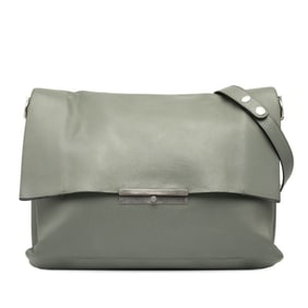 Celine Blade Shoulder Bag in Green Leather for Women