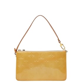 Louis Vuitton Monogram Vernis Lexington Shoulder Bag/Mini Handbag/Pouch M91010 Beige/Yellow Patent