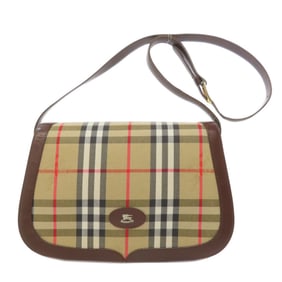 Burberry Nova Check Canvas Shoulder Bag for Women