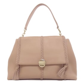 Chloé Chloe One-Shoulder Fringe Shoulder Bag Leather Women's