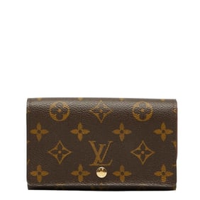 Louis Vuitton Monogram Portefeuille Tresor Bifold Wallet M61736 Brown Leather Women's LOUIS VUITTON