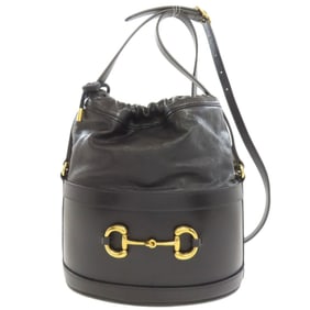 Gucci 602118 Horsebit Bucket Bag Tote Leather Women's