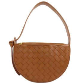 Bottega Veneta Mini Sunrise Intrecciato Shoulder Bag in Calfskin for Women